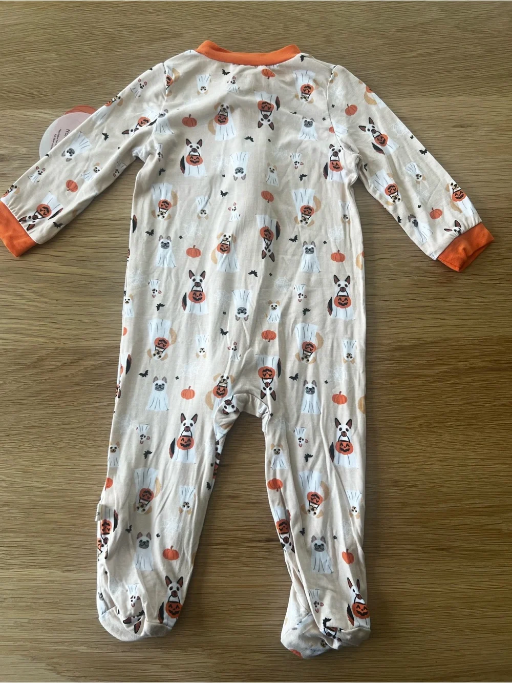 🎃  Milkberry Halloween Bamboo Footie- Halloween Dogs 🎃